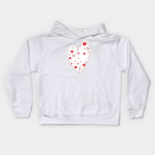 Valentines Day Cute Love Hearts Kids Hoodie